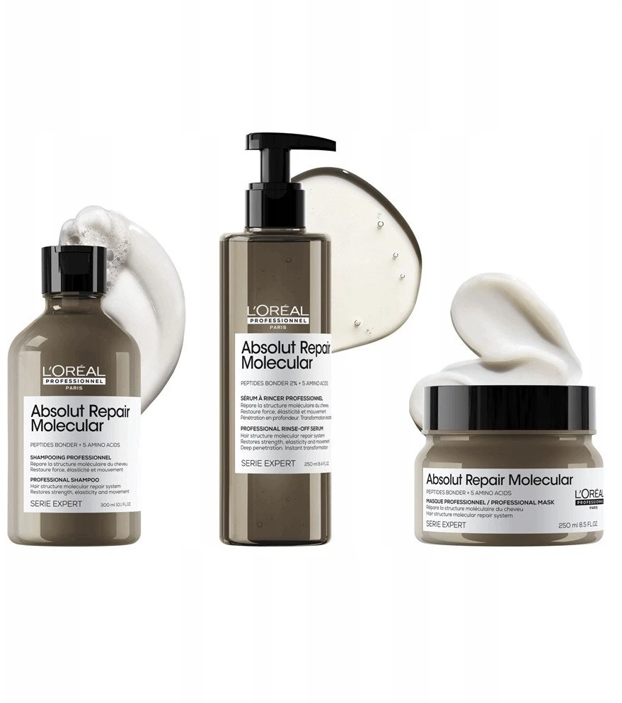 L'Oreal Professionnel Serie Expert Absolut Repair molekulinė plaukų kaukė Kreminis atkuriamiesiems plaukams, 250 ml