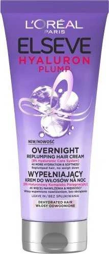 L'Oreal Elseve Hyaluron Plump No-Rinse naktinis plaukų užpildymo kremas 200ml