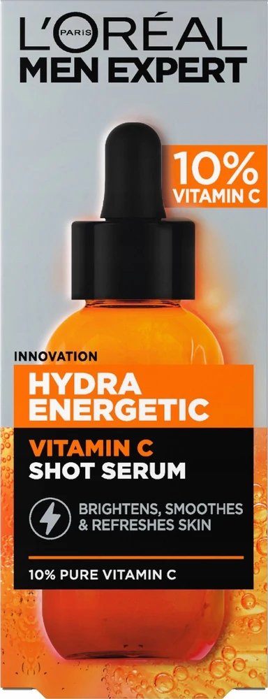L'Oréal Paris Men Expert Hydra Energetic Vitamin C Shot Serum odos serumas