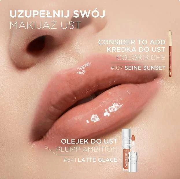 L'Oréal Paris Plump Ambition Hyaluron Lip Oil lūpų aliejus