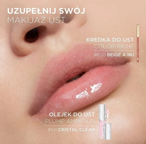 L'Oréal Paris Plump Ambition Hyaluron Lip Oil lūpų aliejus