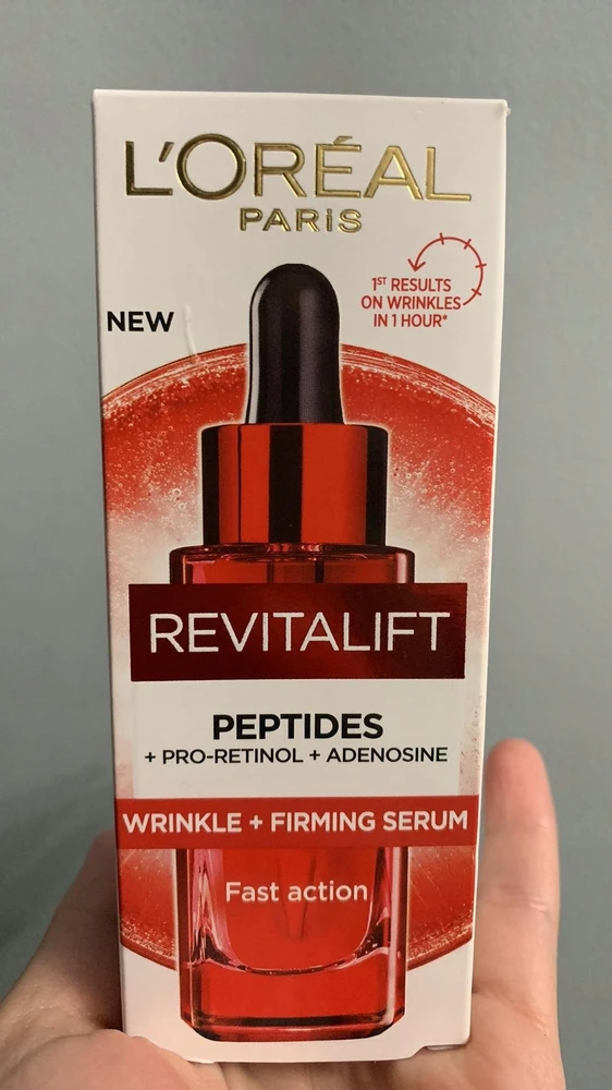 L'Oreal Paris Revitalift Peptides Wrinkle & Firmness Serum stangrinamasis veido serumas nuo raukšlių, 30 ml