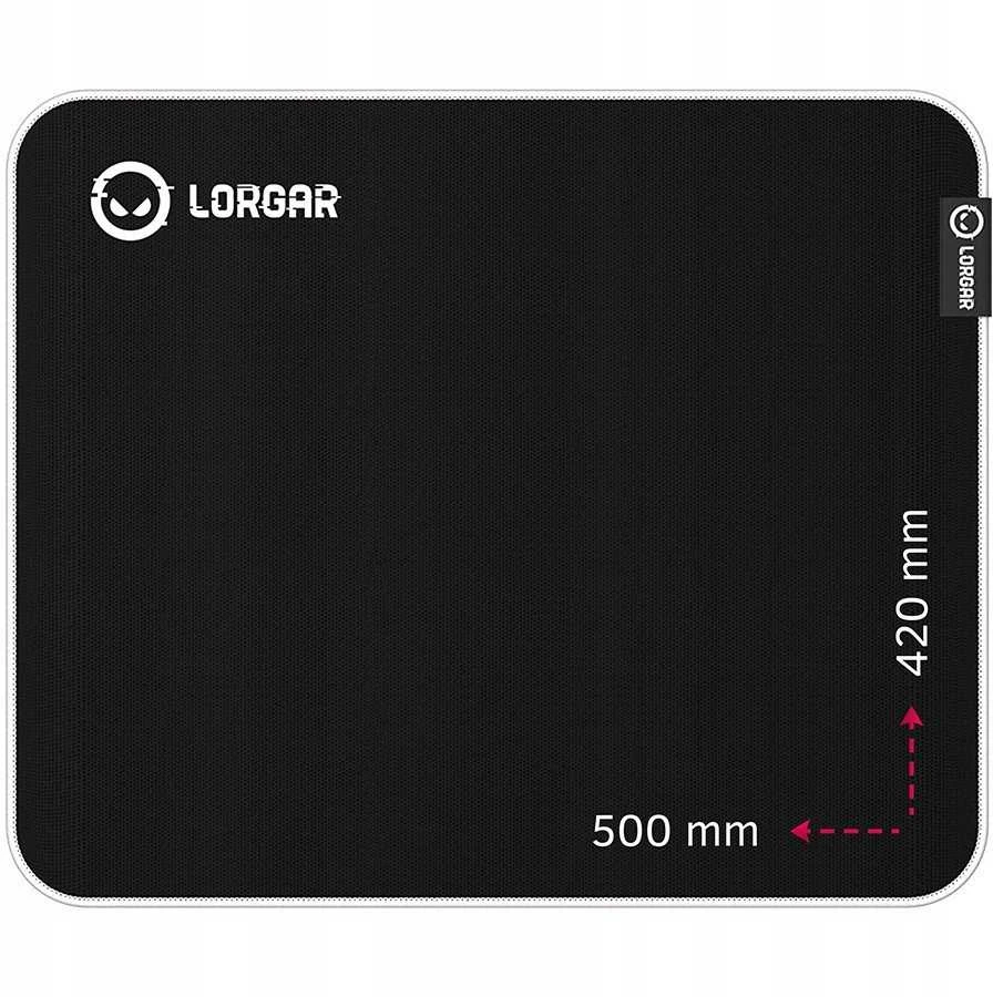 Lorgar Legacer 755, Pelės kilimėlis žaidimams, Ultra-gliding surface, Violetinė anti-slip rubber base, size: 500mm x 420mm x 3mm, weight 0.45kg