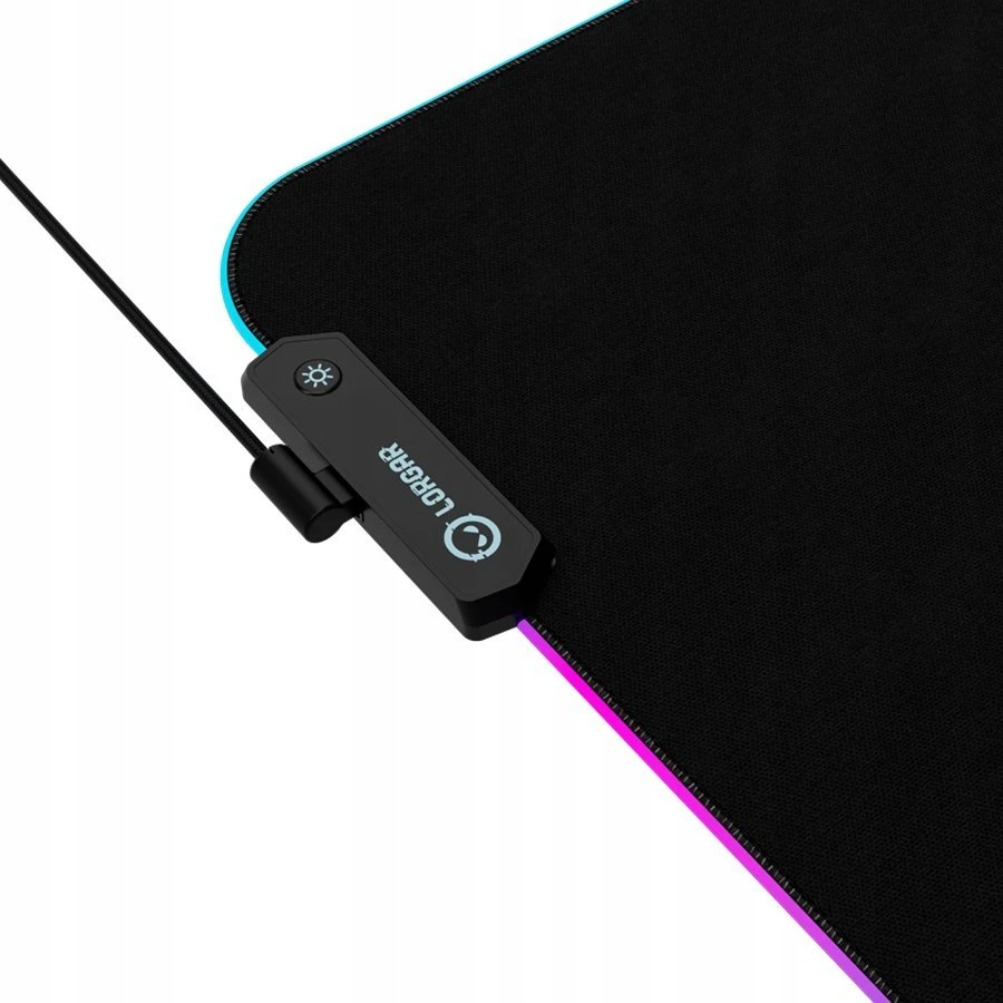 Lorgar Steller 913, Pelės kilimėlis žaidimams, Didelės spartos paviršius, neslystantis guminis pagrindas, RGB apšvietimas, USB jungtis, Lorgar WP Gameware palaikymas, dydis: 360mm x 300mm x 3mm, svoris 0,250kg