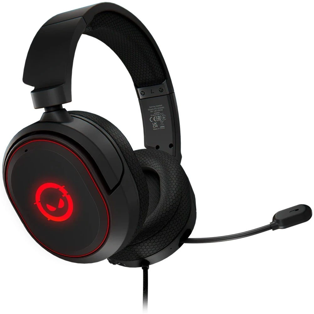 LORGAR Kaya 460, USB Žaidimų ausinės su mikrofonu, CM108B, RGB apšvietimas, Plug&Play, USB-A jungties laidas 2m, medžiaginiai ausų pagalvėlės, dydis: 192*184.7*88mm, 0.329kg, juodas