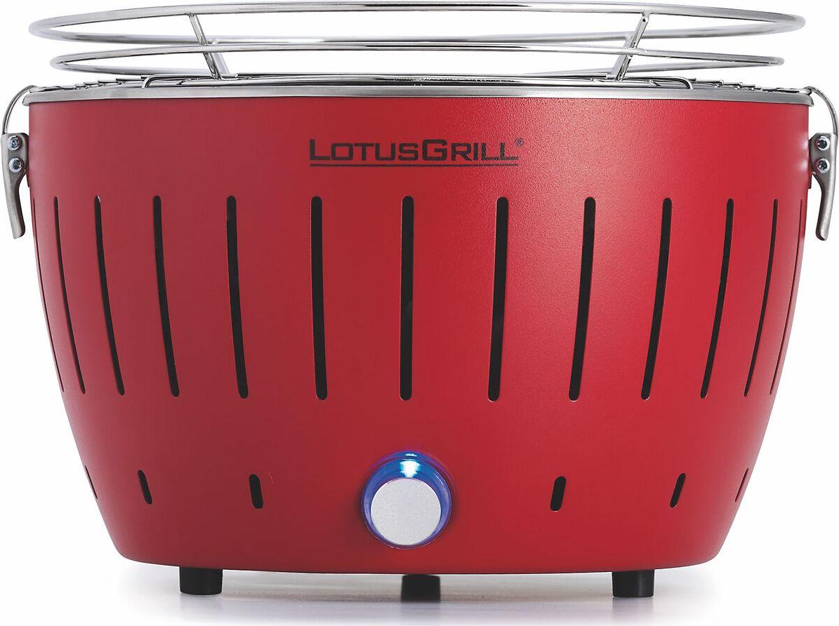 LotusGrill Sodo grotelių akmens anglies standartas 32 cm x 32 cm Raudona