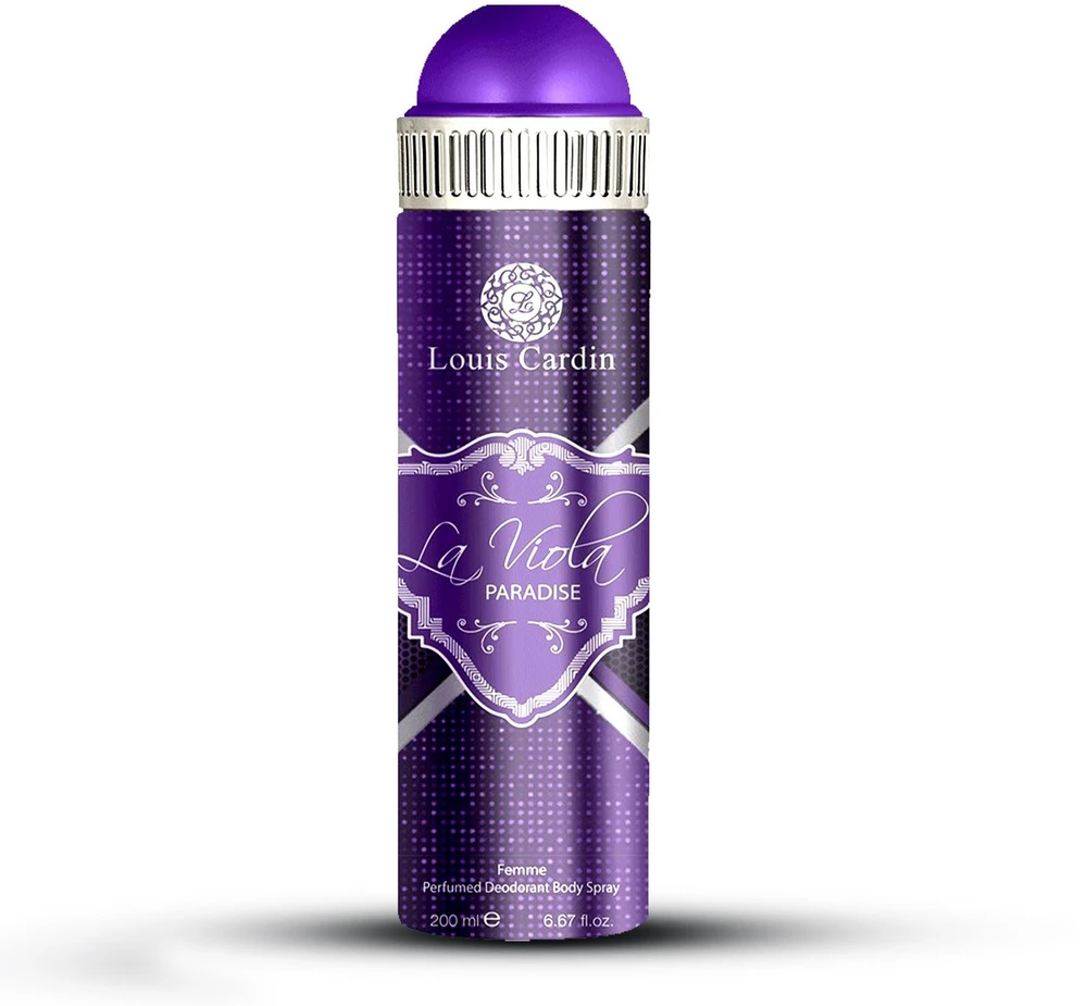 Louis Cardin La Viola Paradise Dezodorantas Purškiklis For Women, 200 ml
