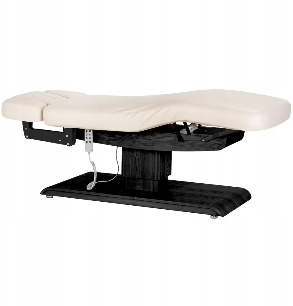 Activeshop Kosmetologinis SPA gultas Sillon Relax cream and juodas