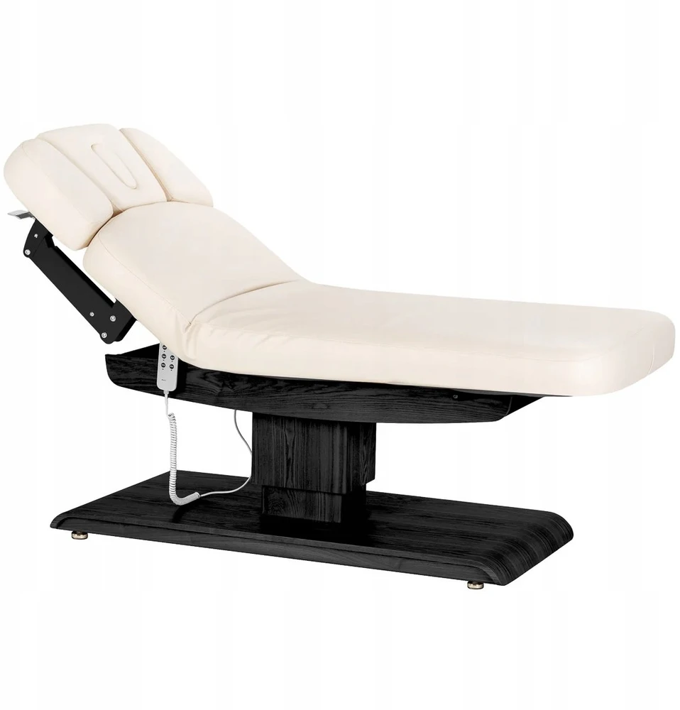 Activeshop Kosmetologinis SPA gultas Sillon Relax cream and juodas
