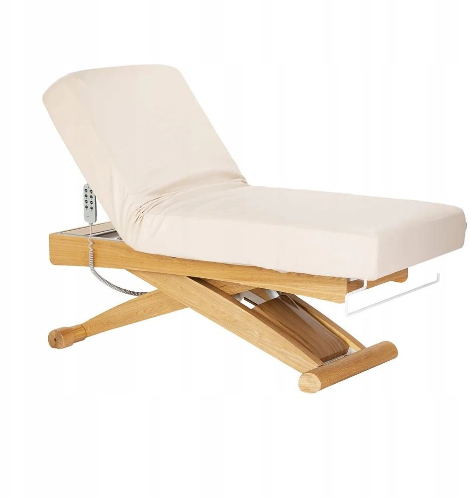 Activeshop Kosmetinė SPA lova „Sillon Siesta“ kreminės ir rudos spalvos
