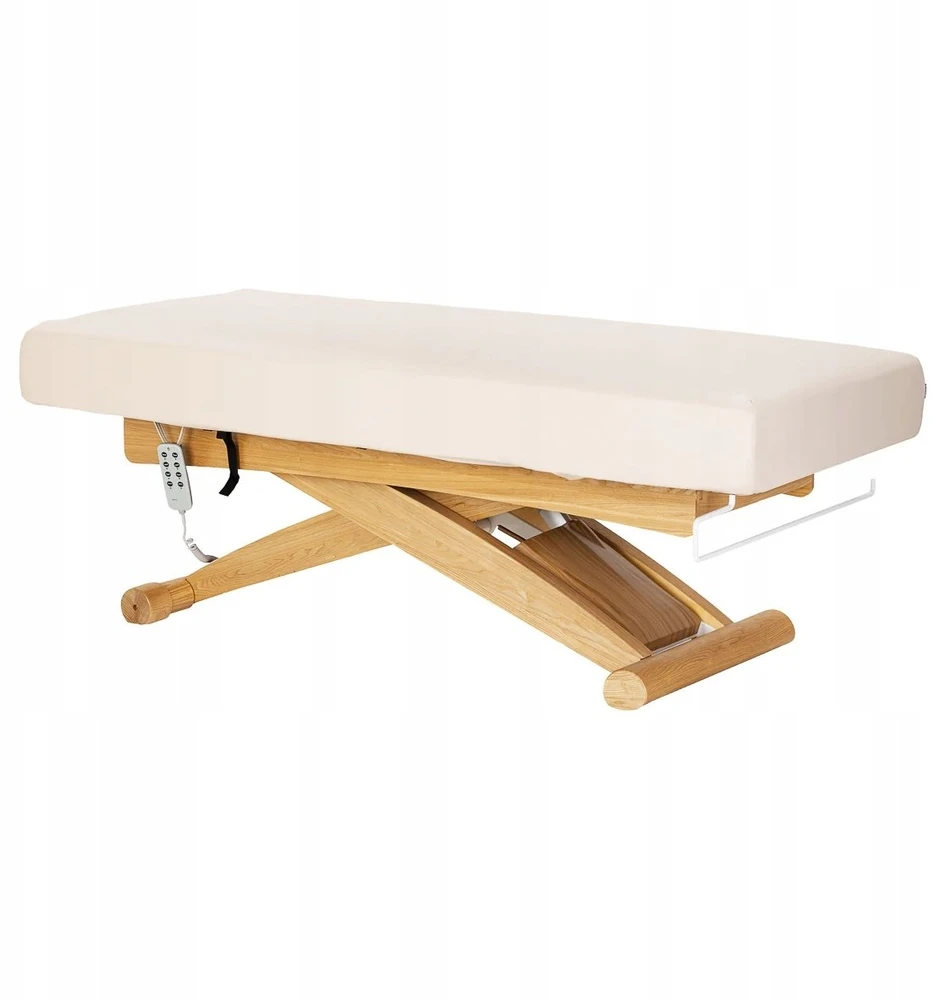 Activeshop Kosmetinė SPA lova „Sillon Siesta“ kreminės ir rudos spalvos