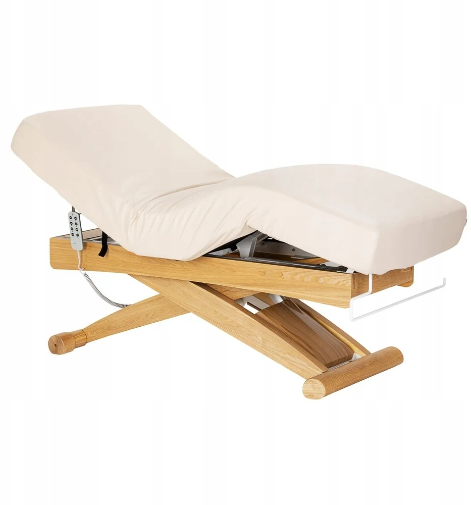 Activeshop Kosmetinė SPA lova „Sillon Siesta“ kreminės ir rudos spalvos