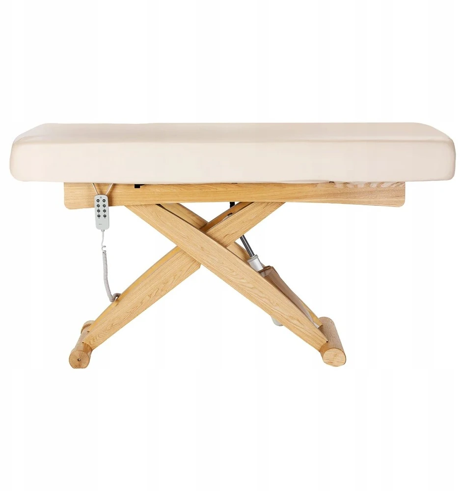 Activeshop Kosmetinė SPA lova „Sillon Siesta“ kreminės ir rudos spalvos