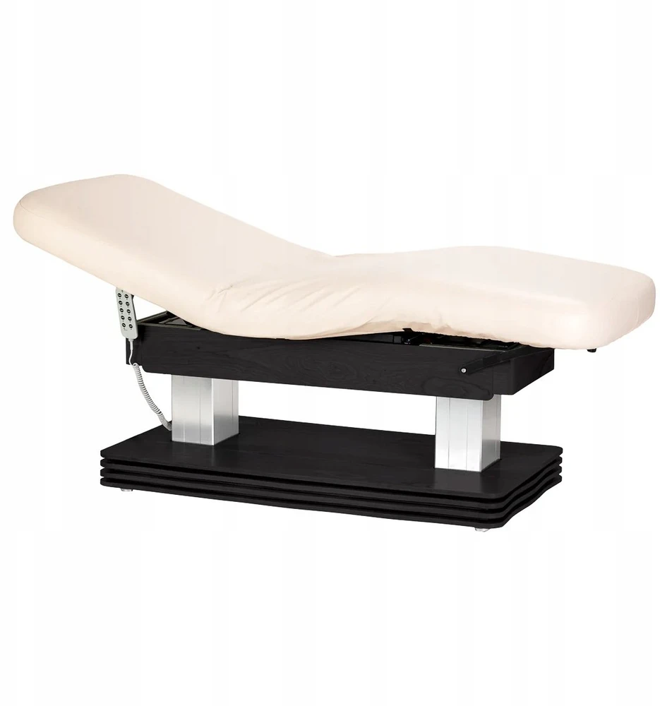 Activeshop Kosmetologinis SPA gultas Sillon Comfort cream and juodas