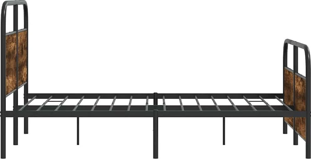 Lovos rėmas be čiužinio, dūminio ąžuolo, 120x200cm, mediena