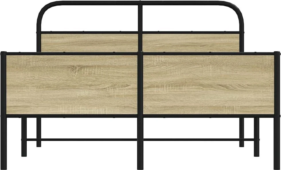 Lovos rėmas be čiužinio, sonoma, 120x200cm, apdirbta mediena