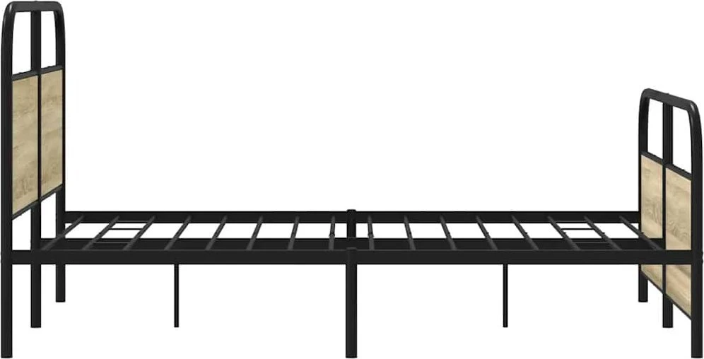 Lovos rėmas be čiužinio, sonoma, 120x200cm, apdirbta mediena