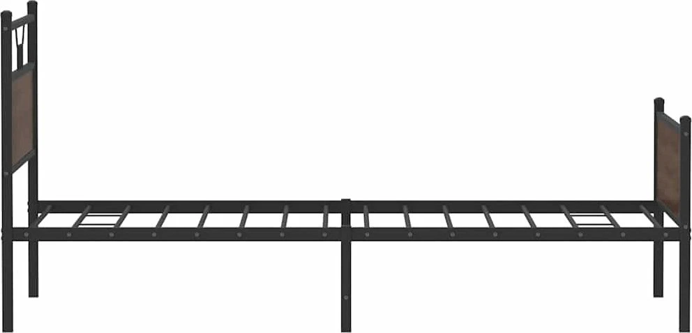 Lovos rėmas be čiužinio, dūminis, 100x200cm, apdirbta mediena