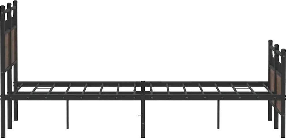 Lovos rėmas be čiužinio, dūminis, 120x200cm, apdirbta mediena