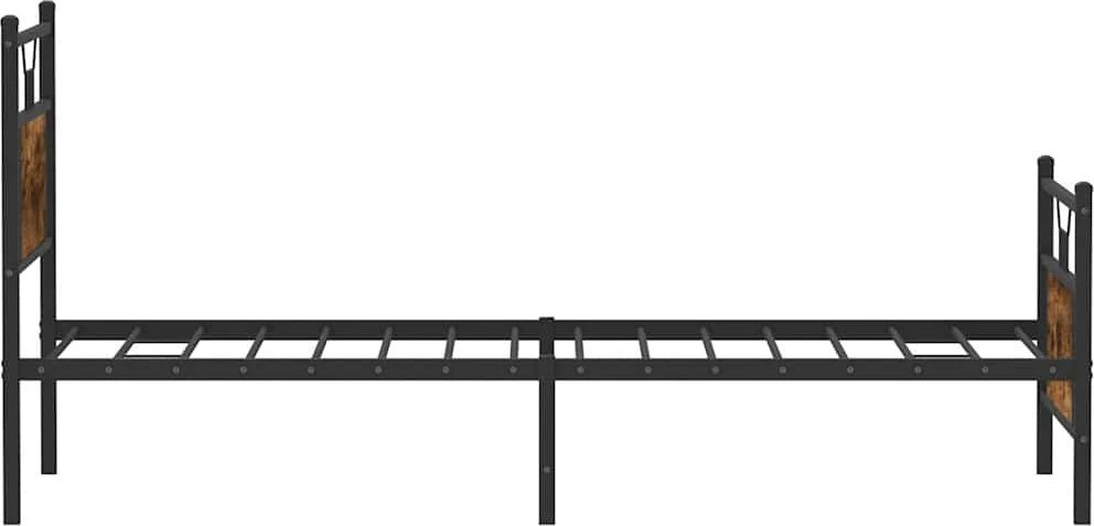 Lovos rėmas be čiužinio, dūminis, 90x200cm, apdirbta mediena