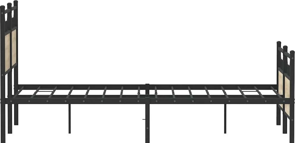 Lovos rėmas be čiužinio, sonoma, 120x200cm, apdirbta mediena