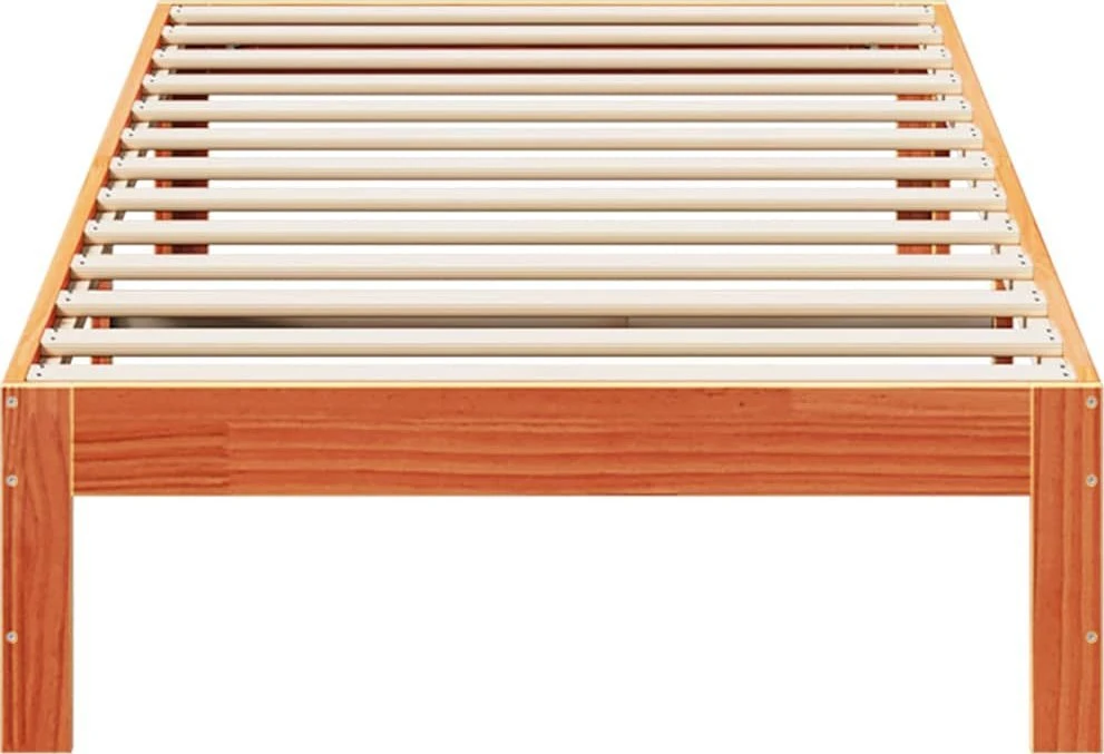 Lovos rėmas be čiužinio, vaško rudas, 80x200cm, pušis