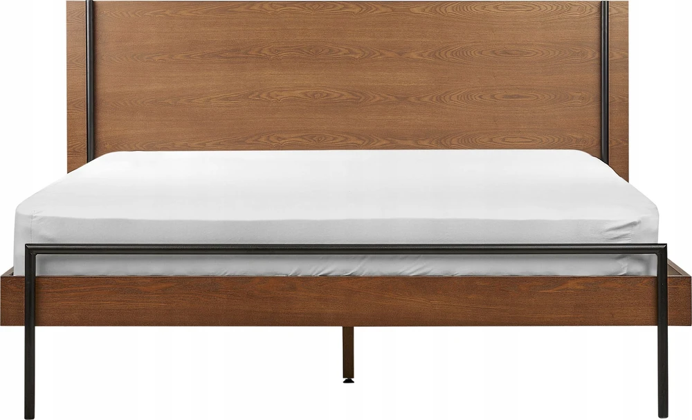 Beliani Lova LIBERMONT 160 x 200 cm tamsaus uosio spalvos