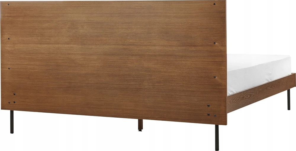 Beliani Lova LIBERMONT 160 x 200 cm tamsaus uosio spalvos
