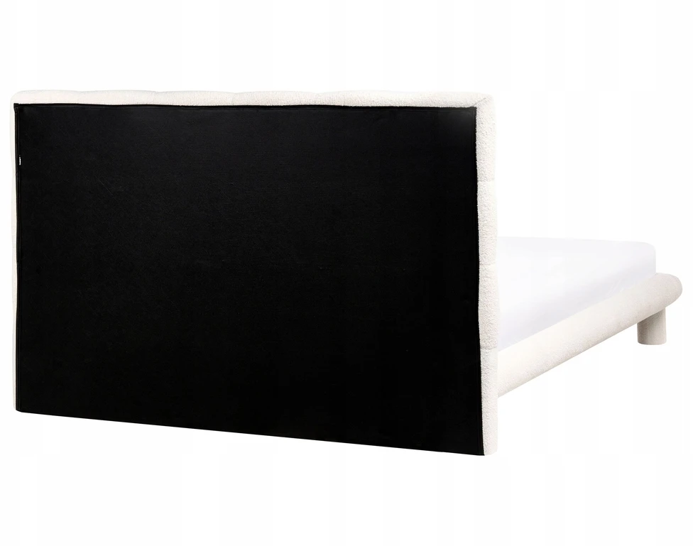 Beliani Dviejų asmenų lova CRESSAT 140 x 200 cm, balta boucle