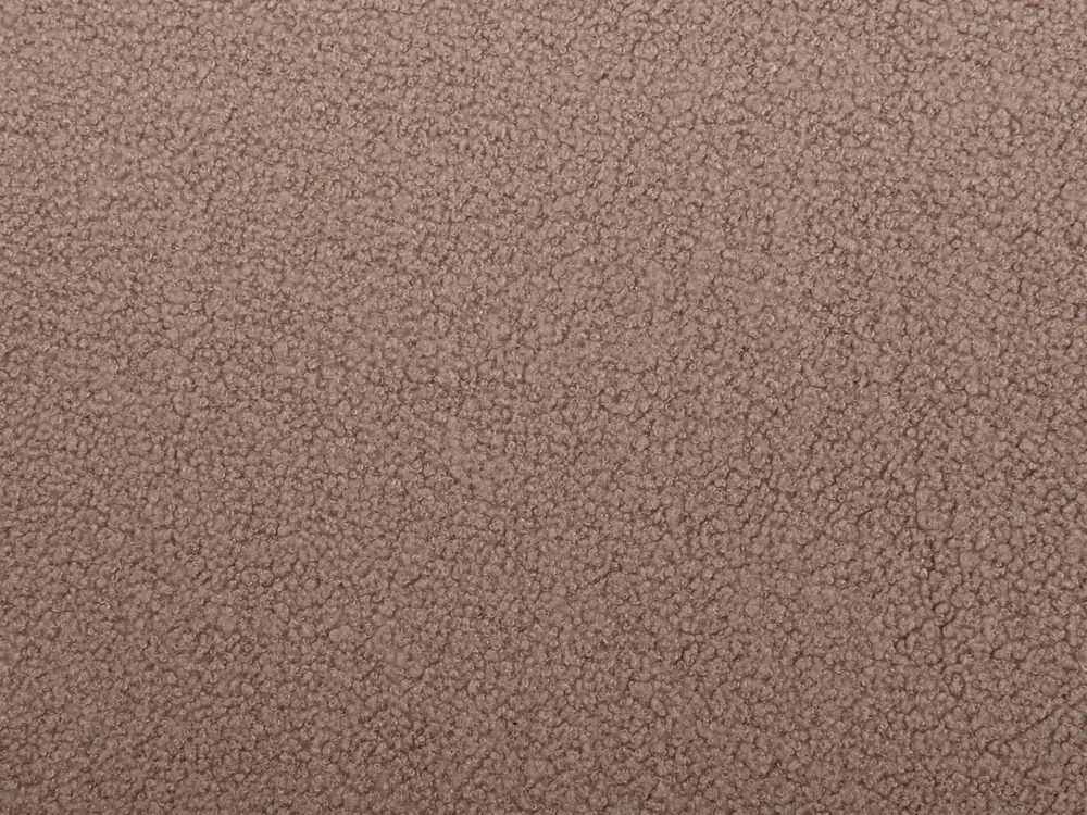 Beliani Dviejų vietų lova Boucle MELLE 180 x 200 cm, ruda