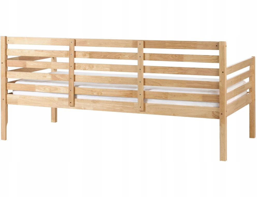 Beliani Dieninė lova THEZA 90 x 200 cm natūralios spalvos mediena