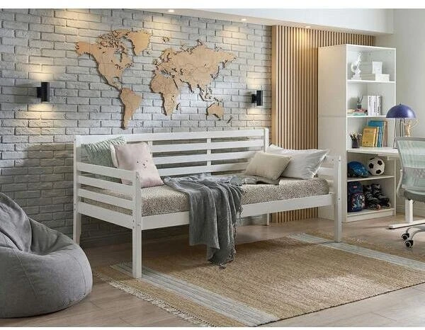 Beliani Dienos lova THEZA 90 x 200 cm balta