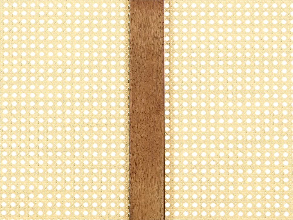 Beliani LED lova iš rotango AURAY 160 x 200 cm ruda