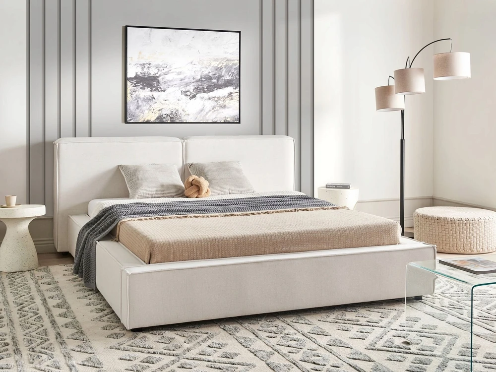 Beliani Lova LINARDS 160 x 200 cm balta