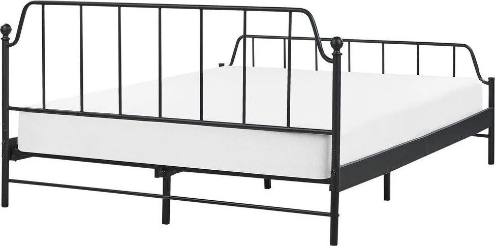 Beliani Metalinė lova MAURESSAC, 160 × 200 cm, juoda