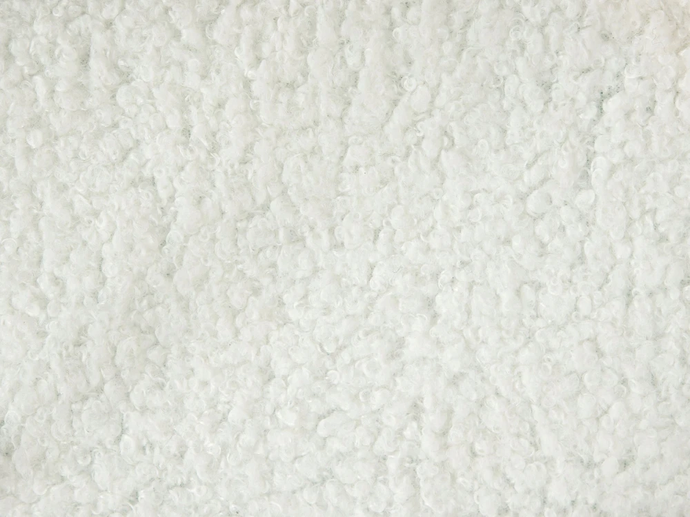 Beliani Reguliuojama lova Boucle DUKE 90 x 200 cm kreminė