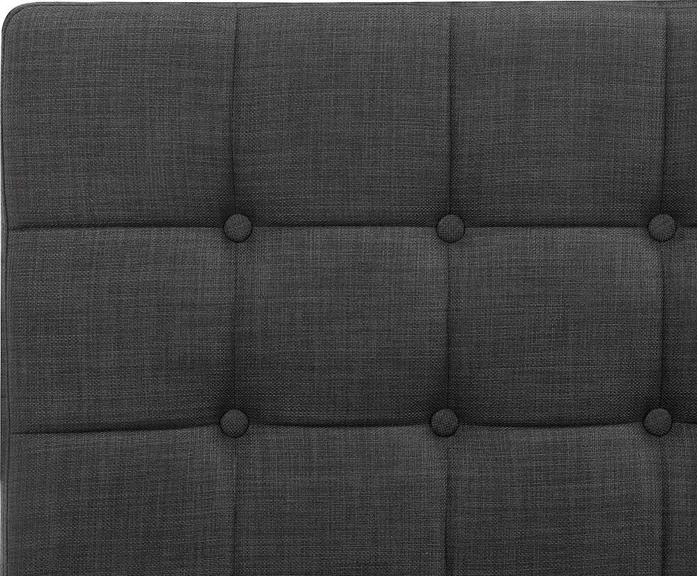 Beliani Reguliuojama lova DUKE 160 x 200 cm tamsiai pilka