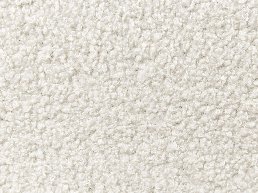 Beliani Lova su patalynės dėže be galvūgalio DINAN Boucle kreminės baltos spalvos 90 x 200 cm
