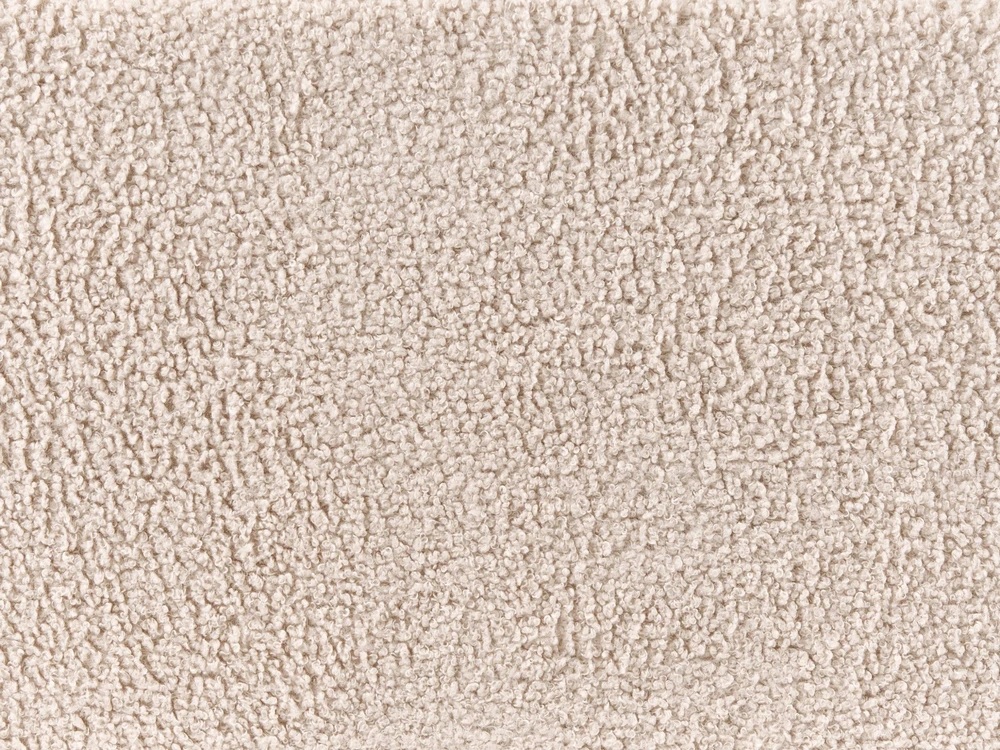 Beliani Lova su patalynės dėže NANTERRE Boucle smėlio spalvos 140 x 200 cm