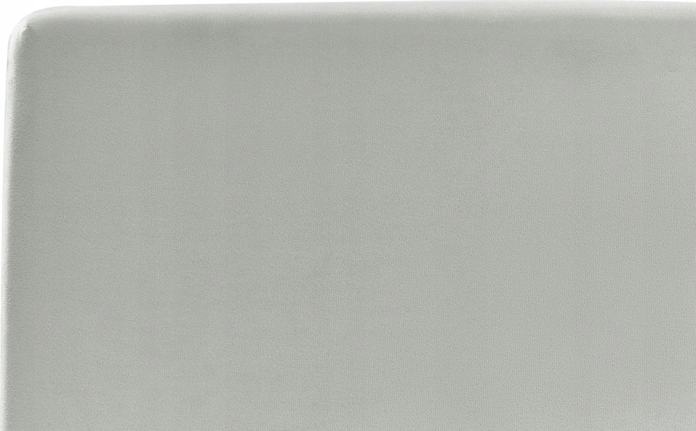 Beliani Lova su patalynės dėže BOUSSE šviesiai pilkas veliūras 180 x 200 cm