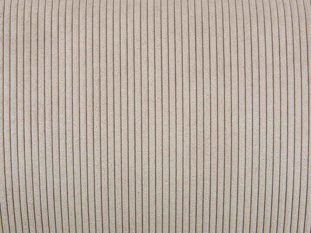 Beliani Sintetinio aksomo lova VINAY 180 x 200 cm smėlio spalvos