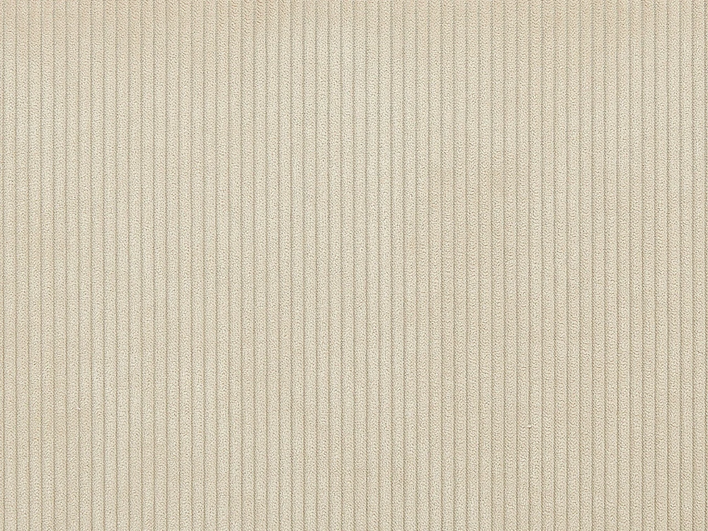 Beliani Švelni corduroy lova LINARDS 180 x 200 cm smėlio spalvos