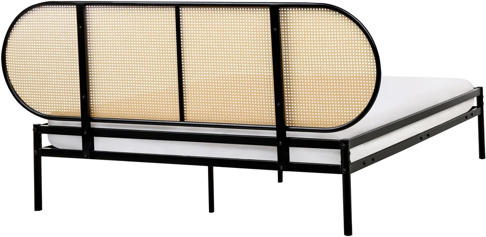 Beliani Technorattano lova BOULIN 160 x 200 cm, juoda