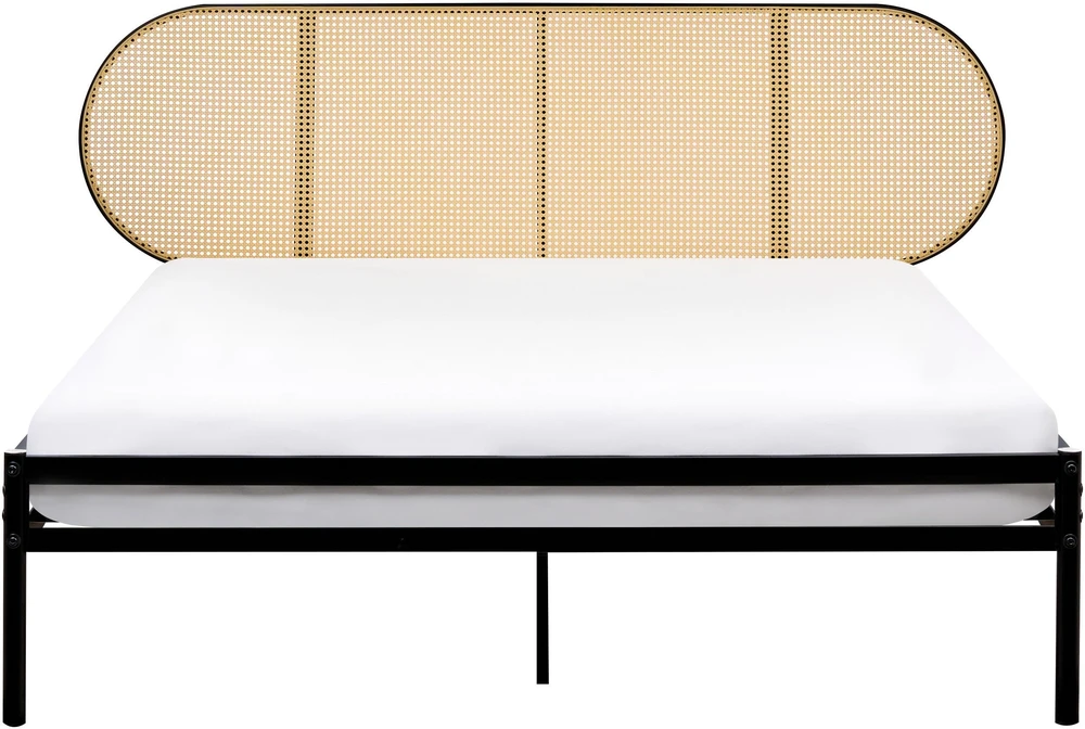 Beliani Technorattano lova BOULIN 160 x 200 cm, juoda