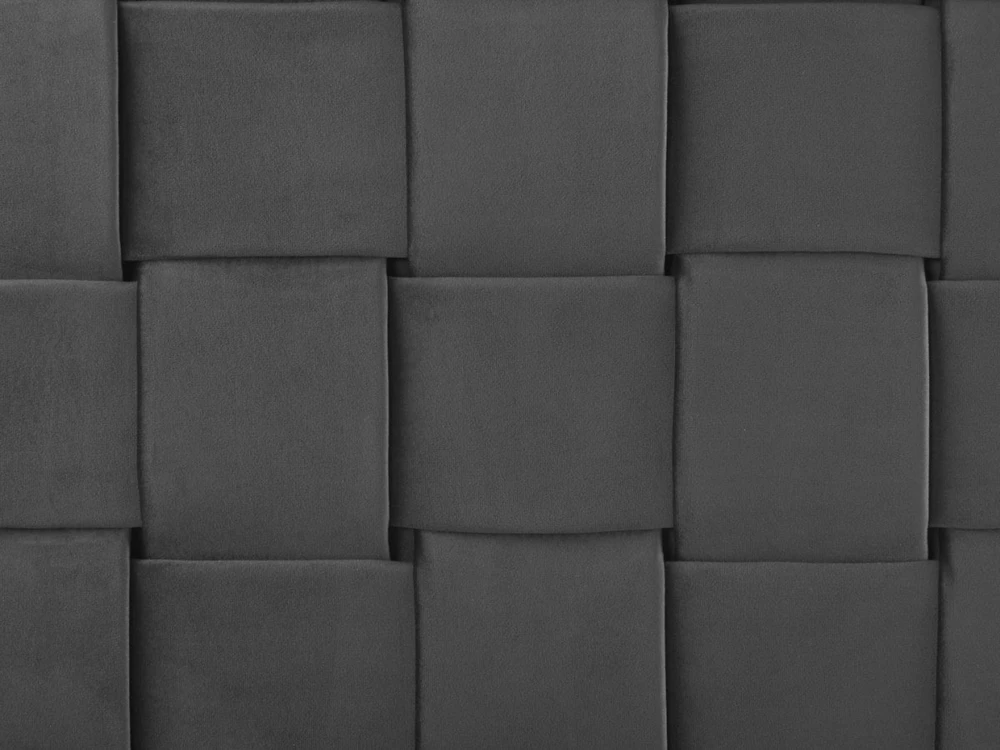 Beliani Dviejų vietų lova LIMOUX, 180 x 200 cm, juodas veliūras