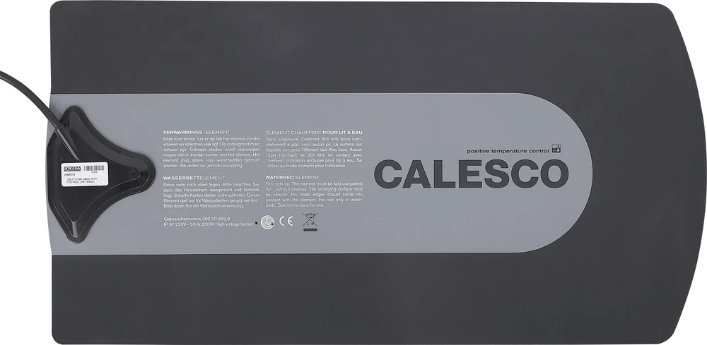 Beliani Vandeninė lova iš dirbtinės odos ZEN 180 x 200 cm tamsaus uosio spalvos