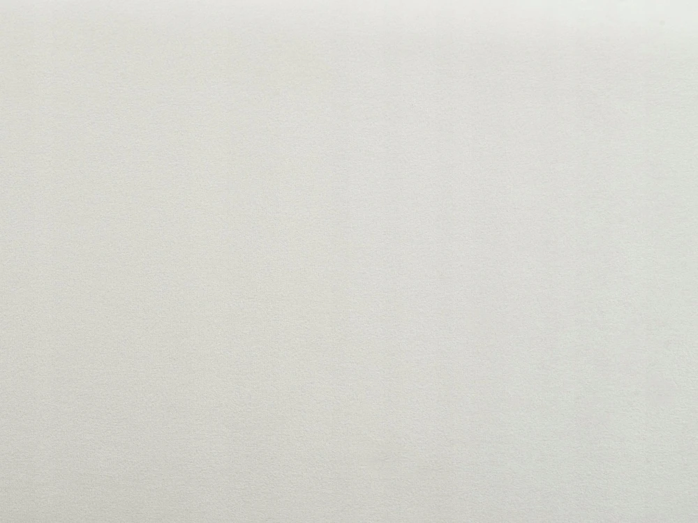 Beliani Vandeninė lova BAJONNA veliūrinė 180 x 200 cm, balta