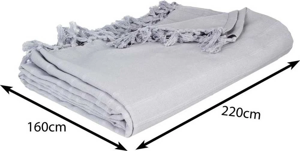 Lovatiesė Atmosphera 160x220 su kutais, pilka