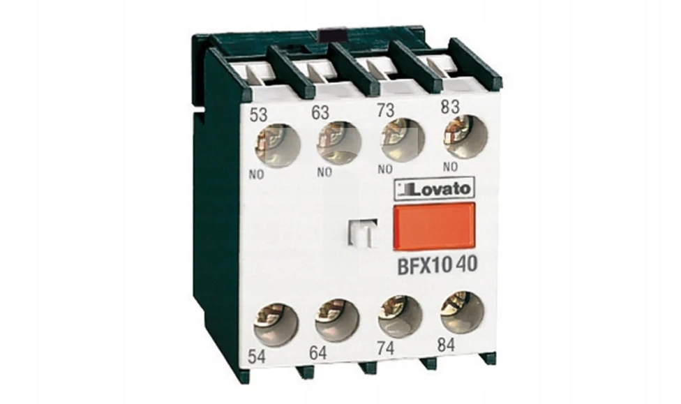 Lovato Electric Pagalbiniai kontaktoriai 4Z kontaktorių BF09...BF150 montavimui priekyje BFX1040