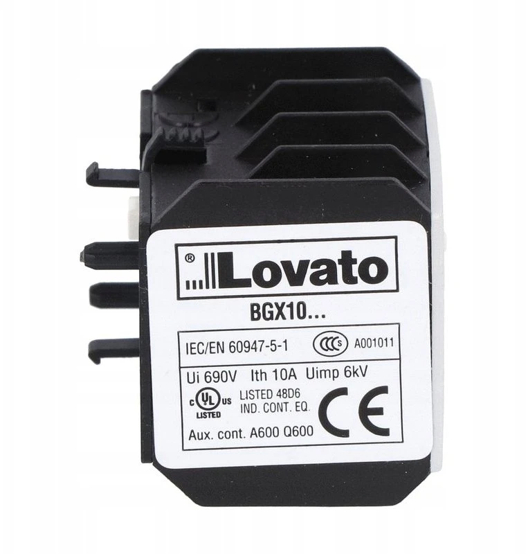 Lovato Electric Kontaktai, pagalbiniai priedai kontaktoriams, montuojamiems priekiniame paviršiuje 11BG... 11BGX1011